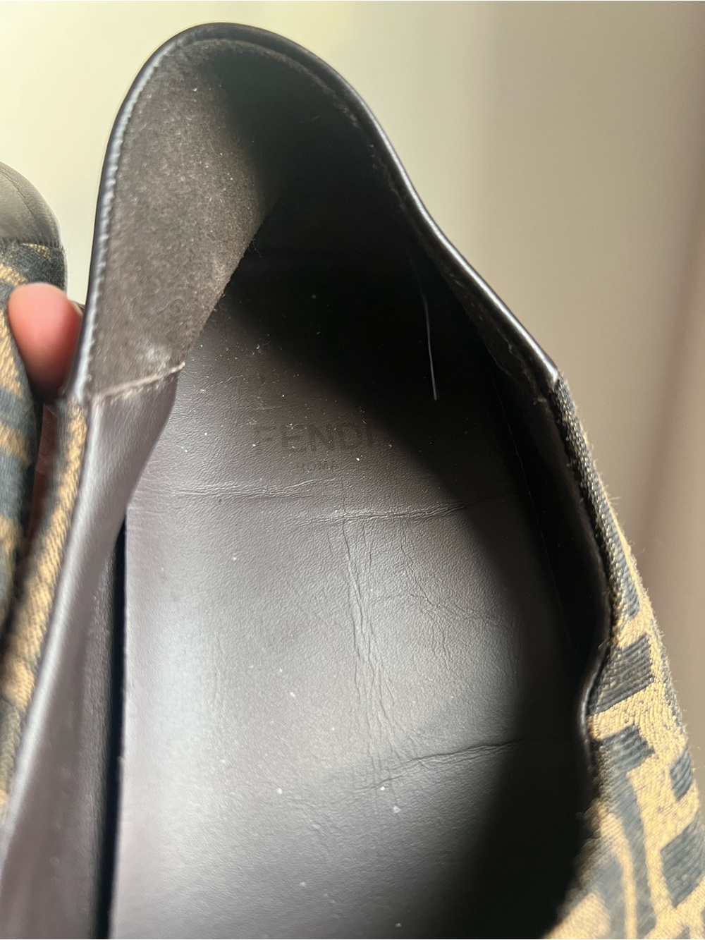 Fendi Fabric Jacquard Nappa FF Slippers Size 39 - Picture 3 of 10